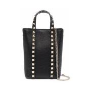 Svart Studded Tote Bag