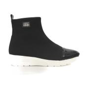 Sorte High Top Sneakers med Side Logo