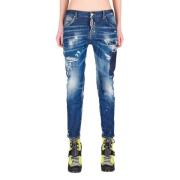 Mørk Tiffany Cool Cropped Jeans