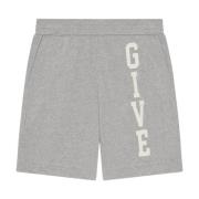 Grå Fleece Bermuda Shorts