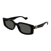 Svarte solbriller med svarte linser
