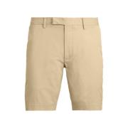 Khaki Flat Casual Shorts