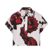 Tudor Rose Print Short Shirt