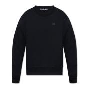 Sweatshirt med logo-patch