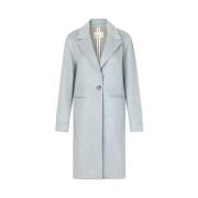 Gabinna 1 Coat - Lysbl? Ullblandingjakke