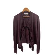 Pre-owned Burgunder Silke Yves Saint Laurent Cardigan