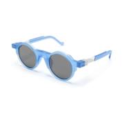 Bl0002 Crystal Blue Matt Sunglasses