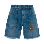 Mørkeblå Denim Bermuda Shorts