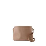 Rosa Syntetisk Skinn Crossbody Veske