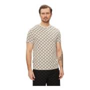 Beige Regular Fit Bomull T-skjorte