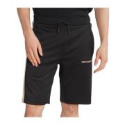 Sort Bomull Polyester Regular Fit Shorts