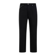 Svart 5 Lomme Denim Jeans