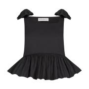 Sort Peplum Topp - Stilig Design