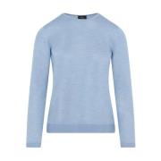 Luksuriøs Cashmere Sweater Light Denim