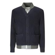 Ull Cardigan Jeans Jakke Knappelukking