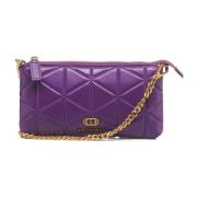 Lilla Skinn Clutch 'Lea'