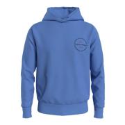 Blå Roundel Hoody Genser