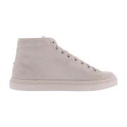 Premium Suede White Sand Sneakers