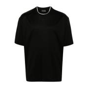 Svart Jersey Logo T-skjorter Polos