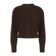 Merino Cardigan - Mørkebrun