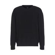 Herre Svart Sweatshirt Aw24 Casual Stil