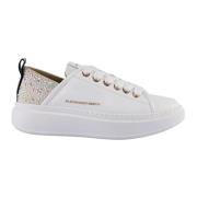 Hvit Swarovski Krystall Sneakers