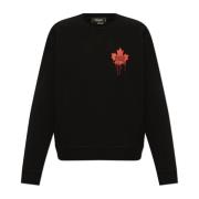 Sweatshirt med logo