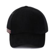 Svart Ull Baseball Cap