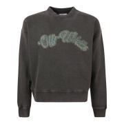 Sort Skate Crewneck Genser