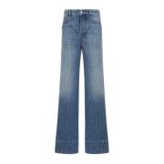 Blå Wide Leg Jeans Aw24