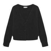 Svart V-hals Cardigan