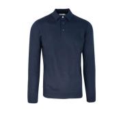 Blå Polo Regular Fit 100% Ull