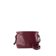 Burgundy Mini Crossbody Veske