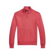 Ribbestrikket Half-Zip Genser - Lyserosa