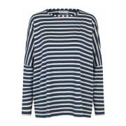 Stripete Oversized T-skjorte Moonlit Ocean