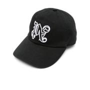 Monogram Logo Baseball Cap Svart/Hvit