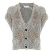 Pico Neck Cardigan Vest