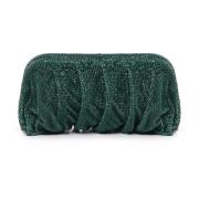 Grønn Mesh Clutch Bag Laget i Italia