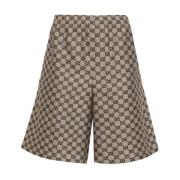 Kanvas Linblanding Knelang Shorts