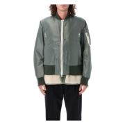 Sherpa Bomber Jakke Khaki Naturlig