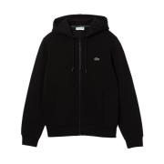 Svart Full Zip Logo Sweatshirt