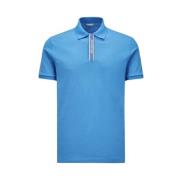 Blå Logo Motif Polo Shirt