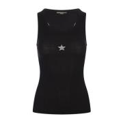 Svart Krystall Tank Top