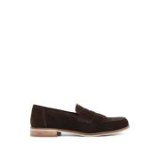 Fringed Suede Loafers Rund Tå Kvinner