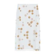 Polka Dot Tulle Midi Skirt