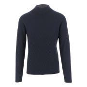 Ullblanding Jacquard Pullover Navy