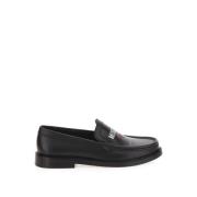 Hjerte Print Skinn Loafers