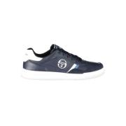 Bl Sneakers med broderte aksenter