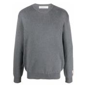 Crew Neck Cotton Knit Sweater