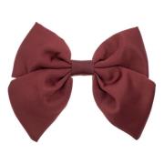 Satin BOW Hårklipp Maroon